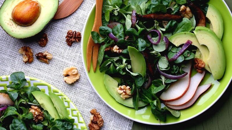 Salade de légumes pour la prostatite